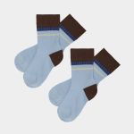 2 Pack  Color Block Socks