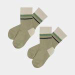 2 Pack  Color Block Socks