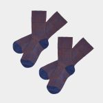 2 Pack Melange Socks