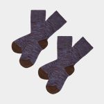 2 Pack Melange Socks