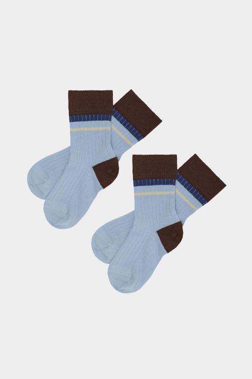 2 Pack  Color Block Socks