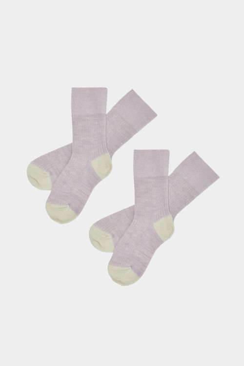 2 Pack Melange Socks
