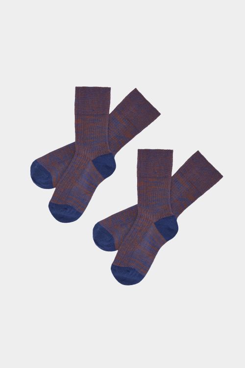 2 Pack Melange Socks
