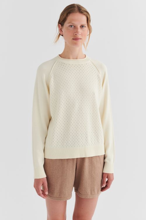 Pointelle sweater