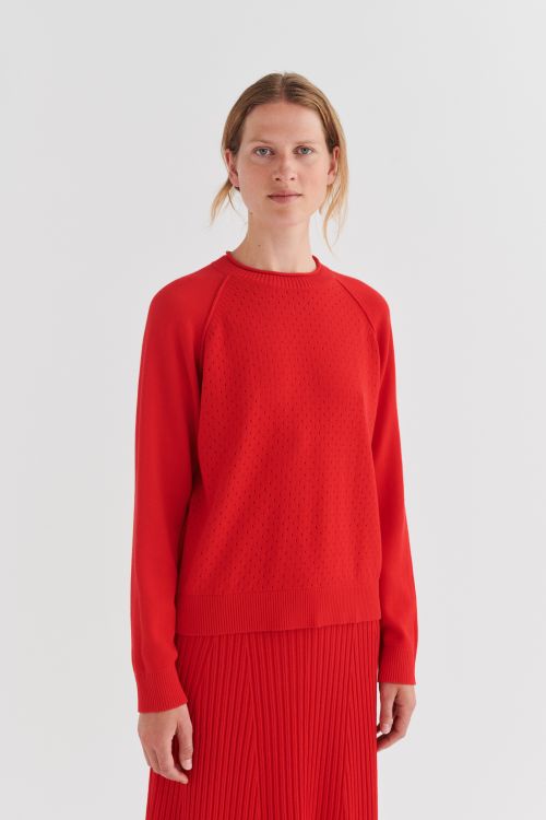 Pointelle sweater