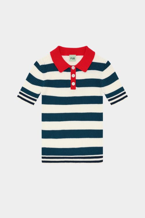 Stripe Rib Polo