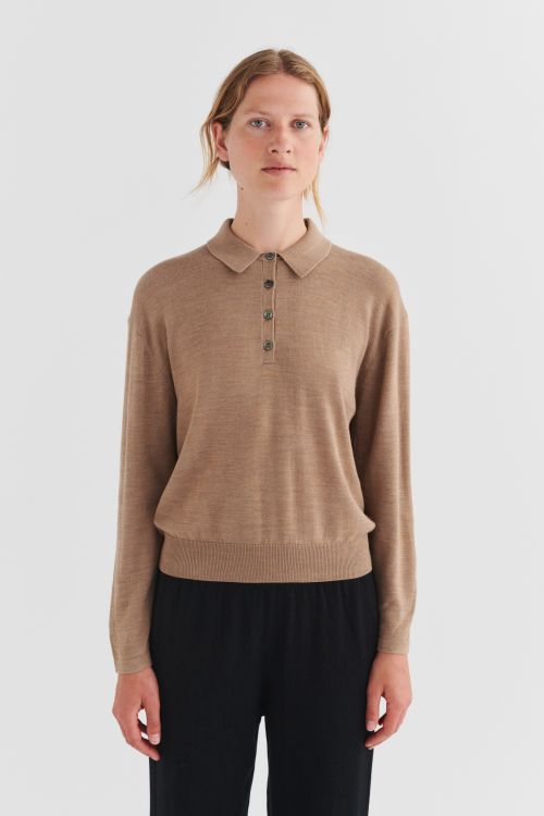 Wool LS Polo Shirt