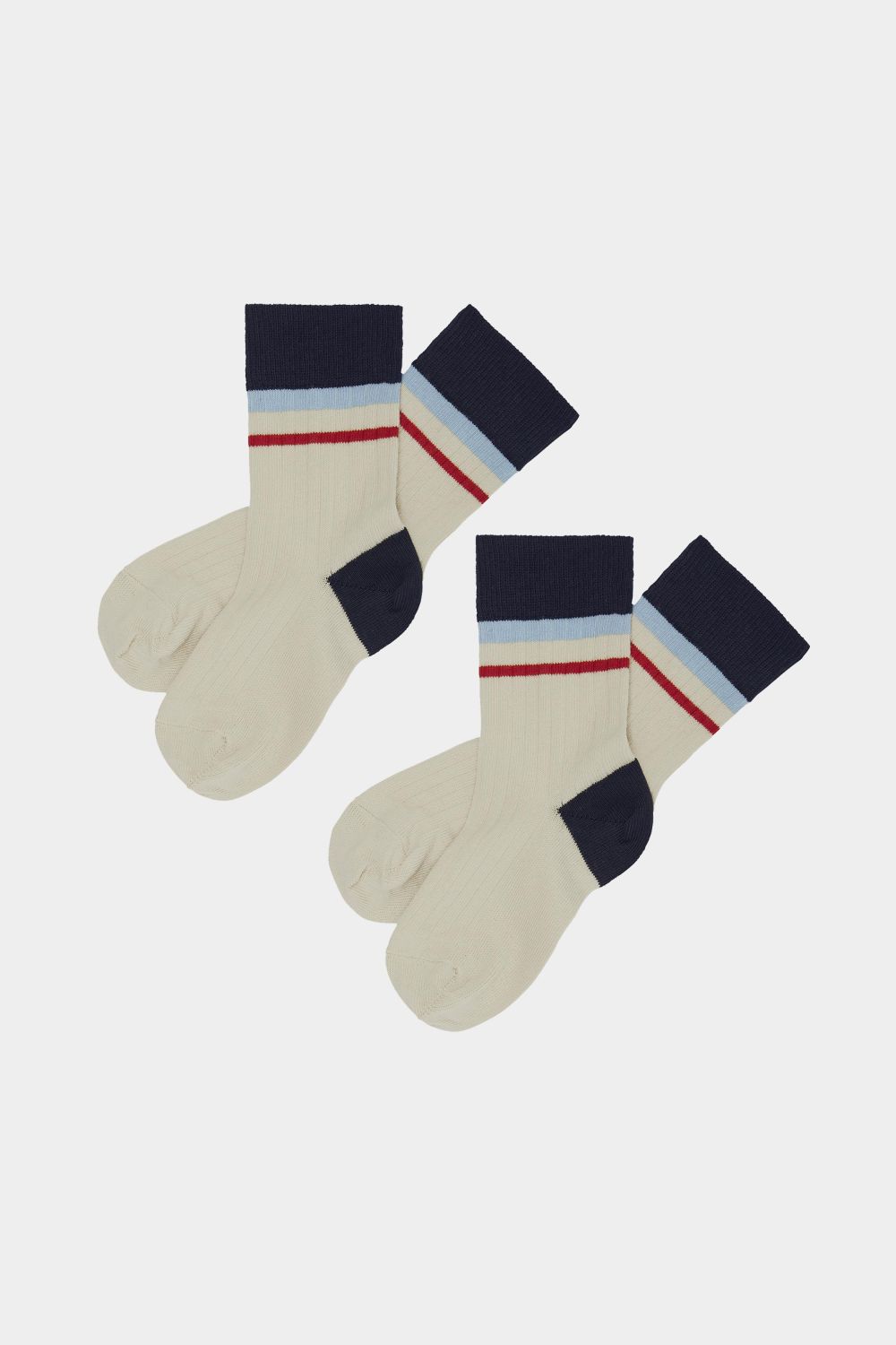 2 Pack  Color Block Socks