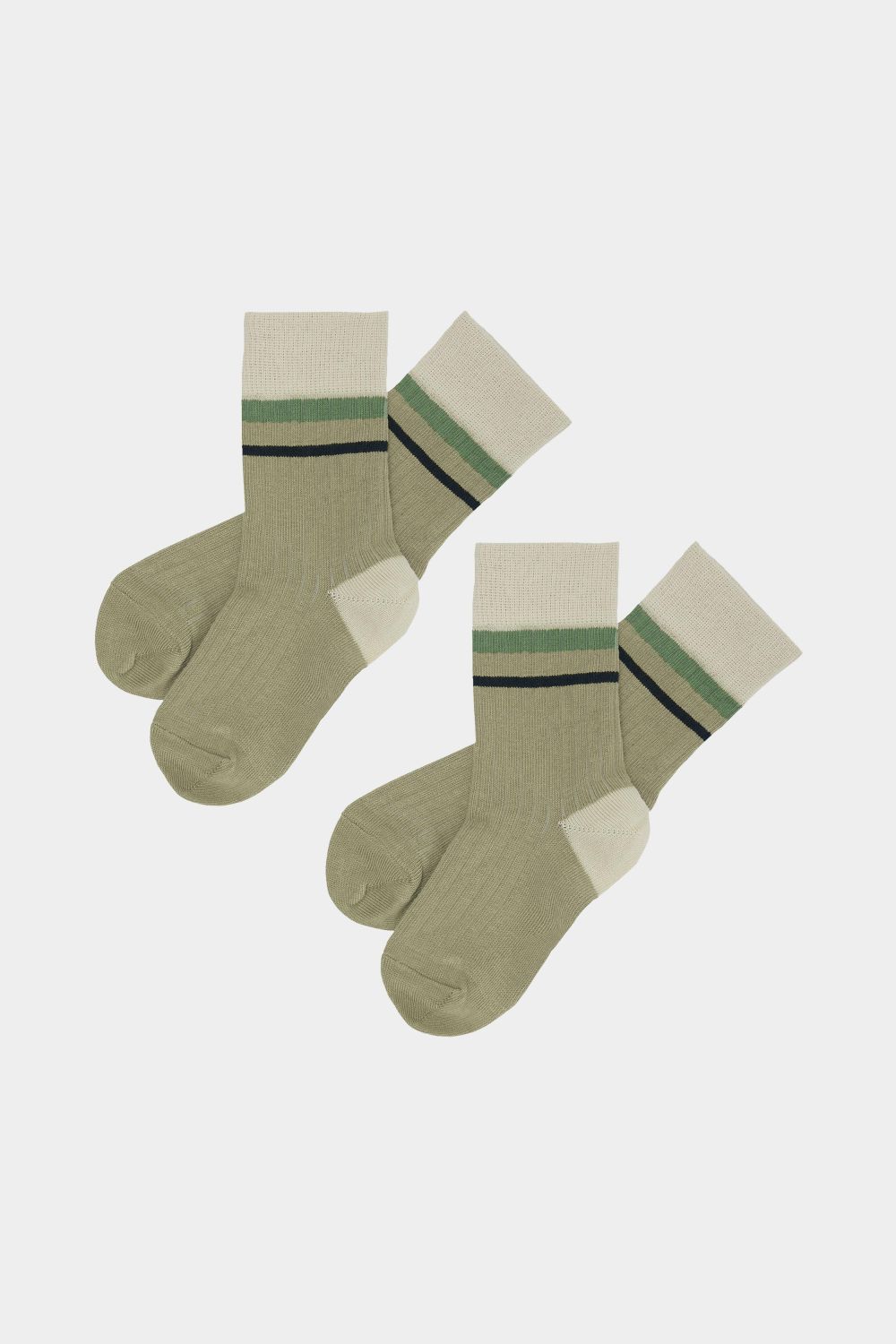 2 Pack  Color Block Socks