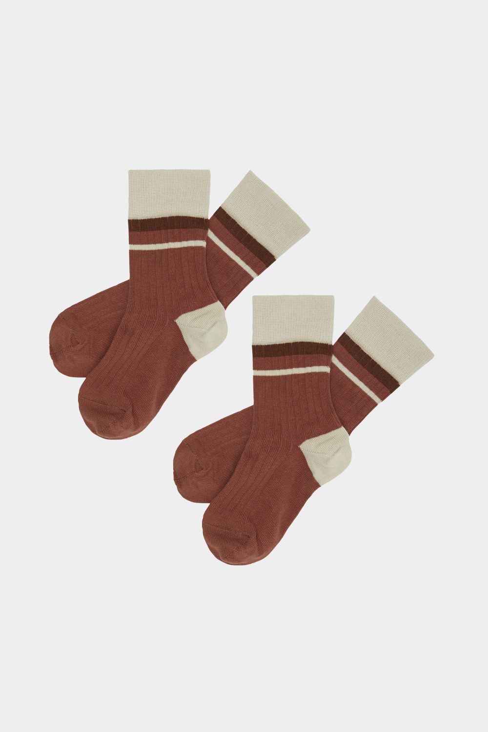 2 Pack  Color Block Socks