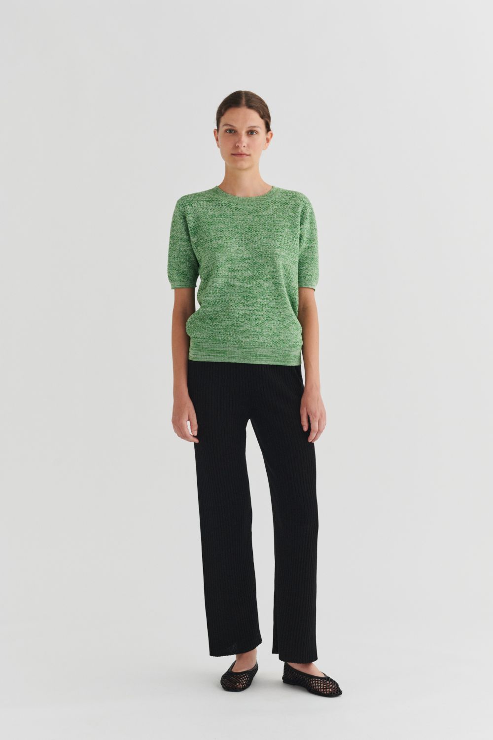 High Twist Rib Pants