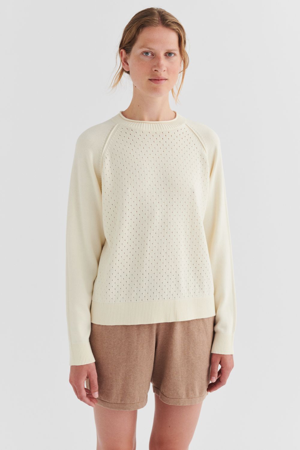 Pointelle sweater