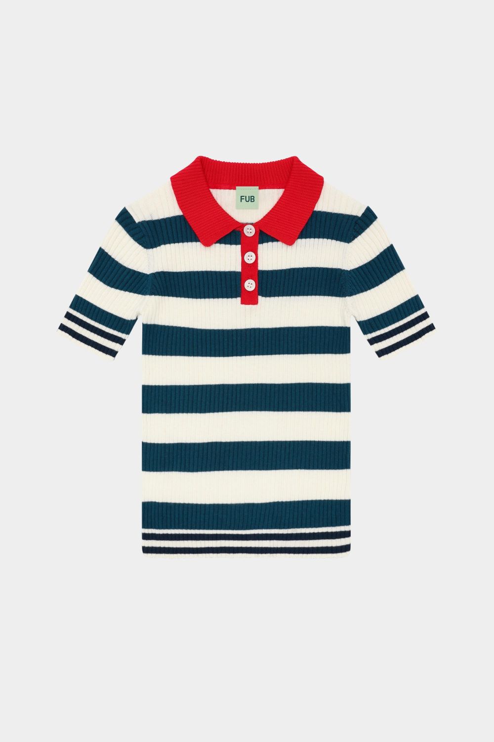 Stripe Rib Polo